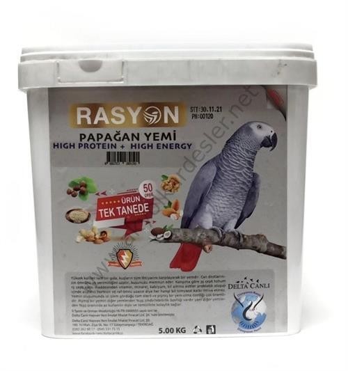 Rasyon Hıgh Protein&Hıgy Energy Papağan Yemi 5kg