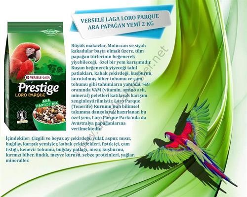 Versele Laga Loro Parque Ara Papağanı Yemi 2 Kg