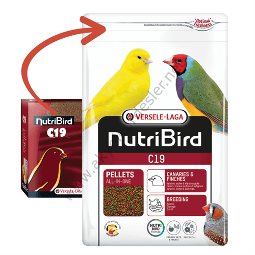 Versele Laga Nutribird C19 Kanarya - Finch Pelet 1 Kg