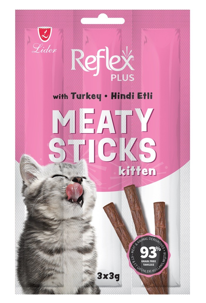 Reflex Meaty Sticks / Yavru Kediler için Hindi Etli Çubuk