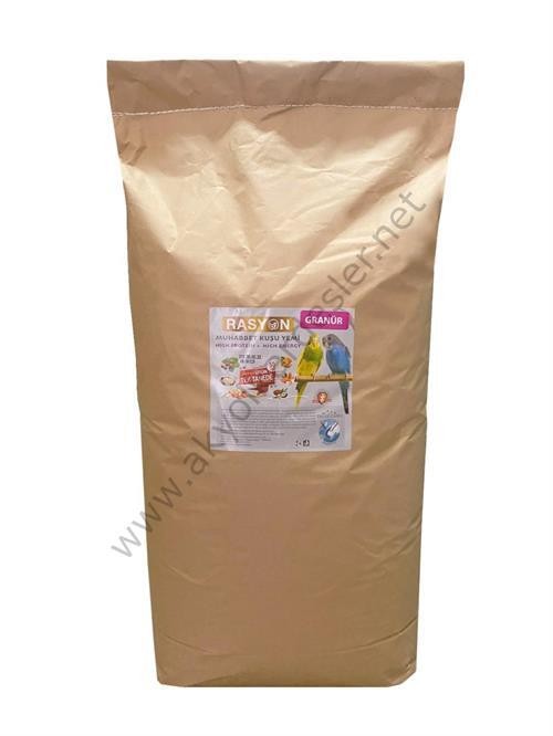 Rasyon High Protein + Energy Muhabbet Kuşu Yemi Granür 20kg