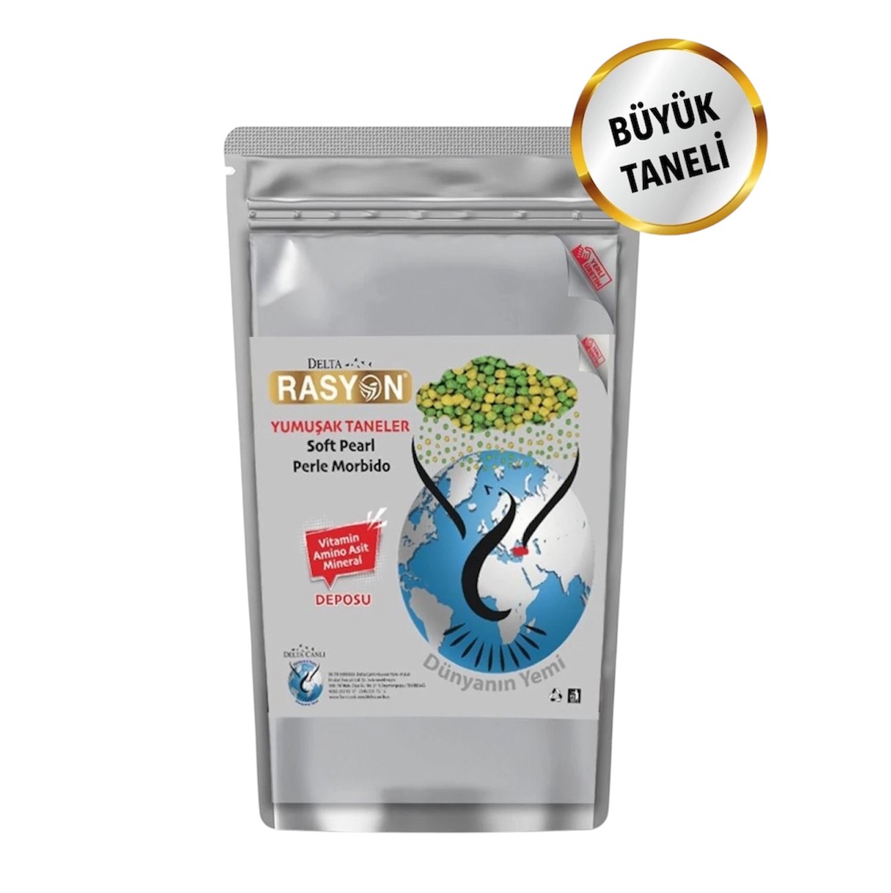 Rasyon Yumuşak Taneli Muhabbet Ve Paraket Kuşları İçin Meyveli Pelet Yem 1 Kg (BÖLÜNMÜŞ)
