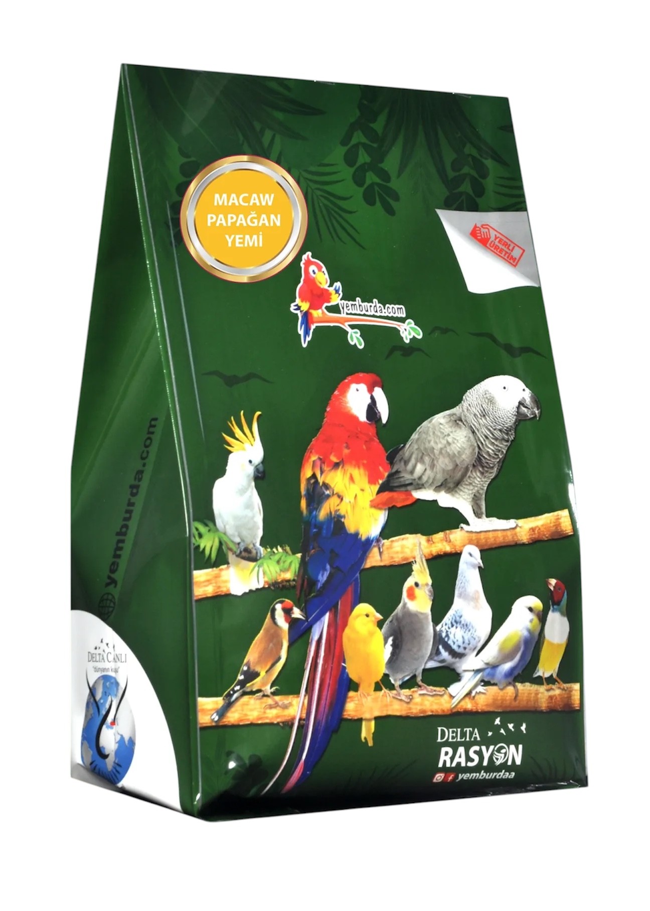 Rasyon Macaw Papağan Tam Yemi  3 Kg