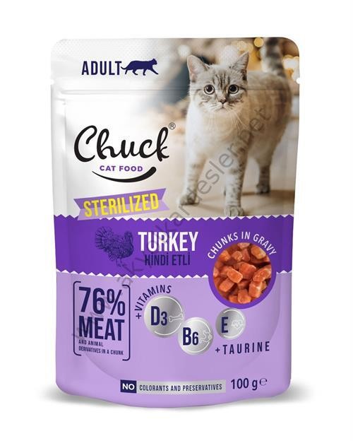 Chuck Pouches -Yetişkin - Steril Hindi 100 G