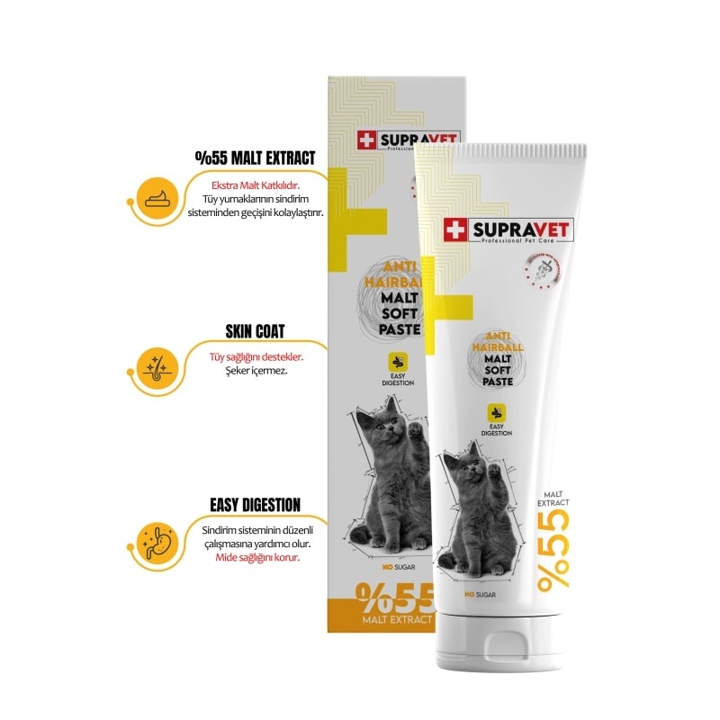 Anti-Hairball Malt Kedi Macunu 100 Gr Tüy Yumağı Engelleyici ( Extra Malt ) 