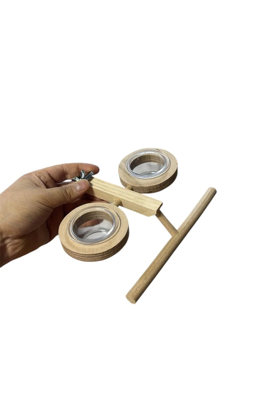 White Road 2 li Mamalıklı Ahşap Kuş Oyuncağı