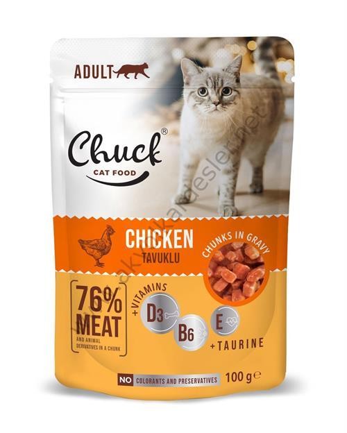 Chuck Pouches -Yetişkin -Tavuklu 100 G