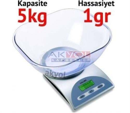 Akyol Dijital Kefeli Terazi - Max: 5 kg. Hassasiyet 1 gr