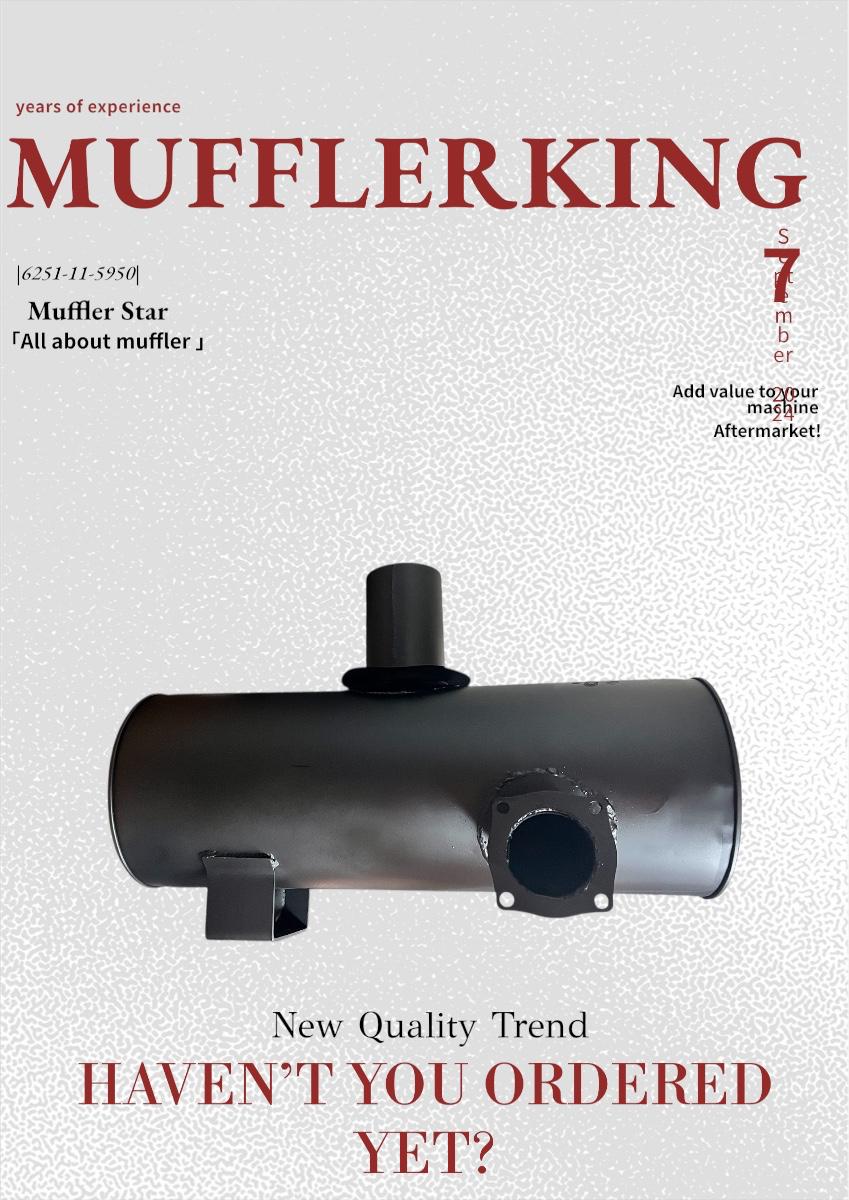 6251-11-5950 6251115950 egzoz komatsu WA470 / WA480 uyumlu