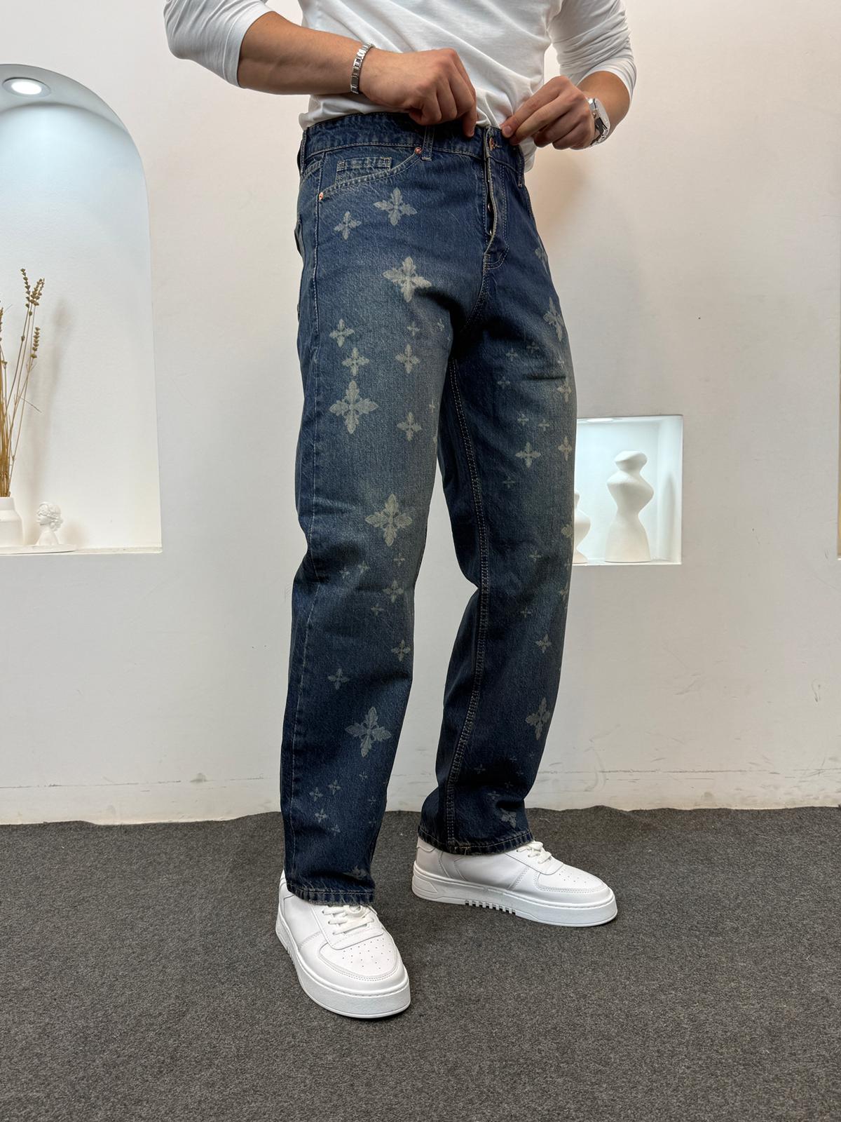 Desenli Baggy Jeans