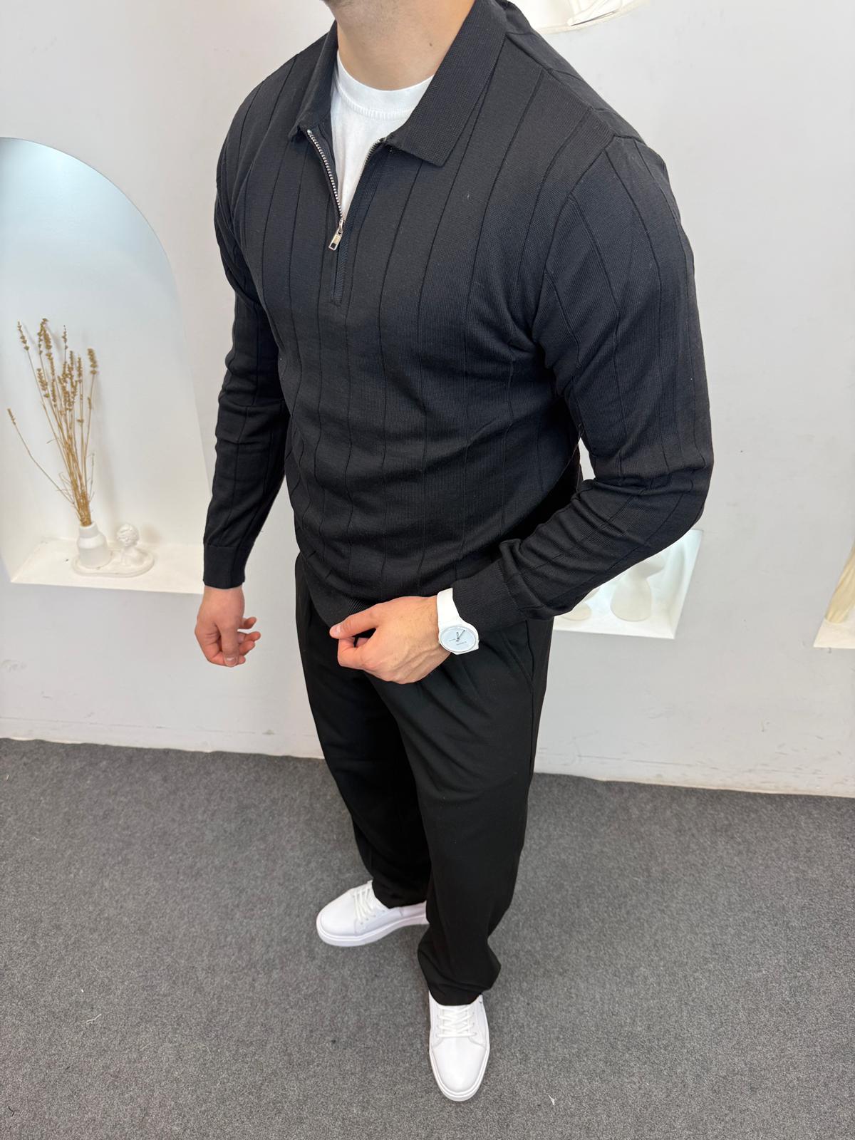 DPP Yarım Fermuarlı Triko