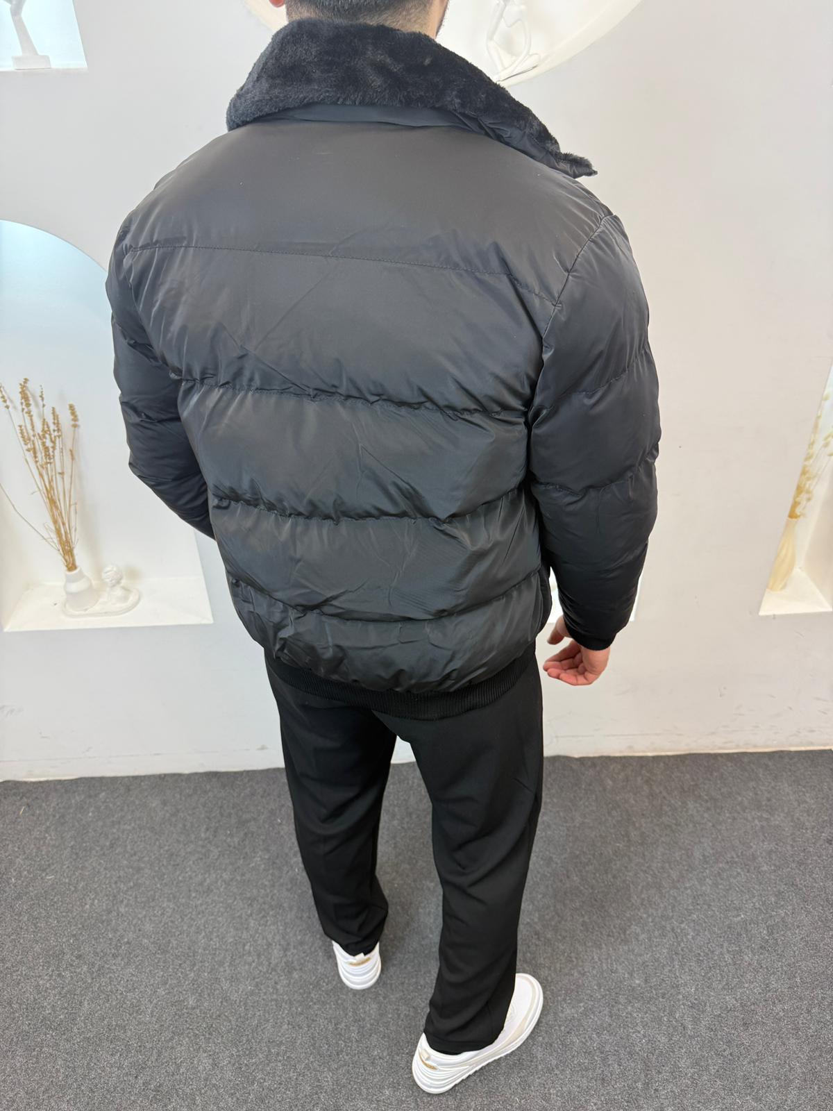 Yaka Kürklü Şişme Mont