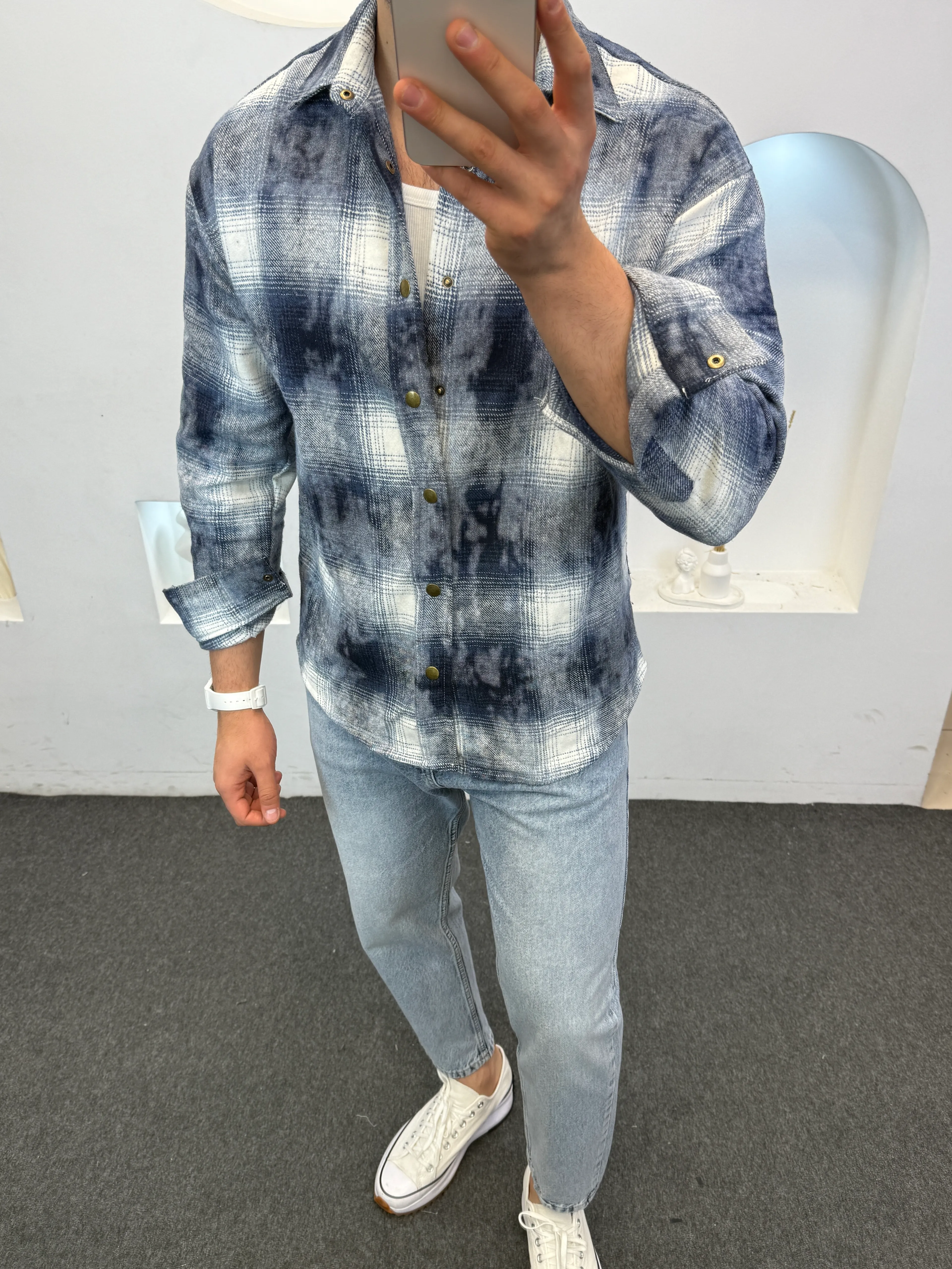 Yıkamalı Oduncu Gömlek