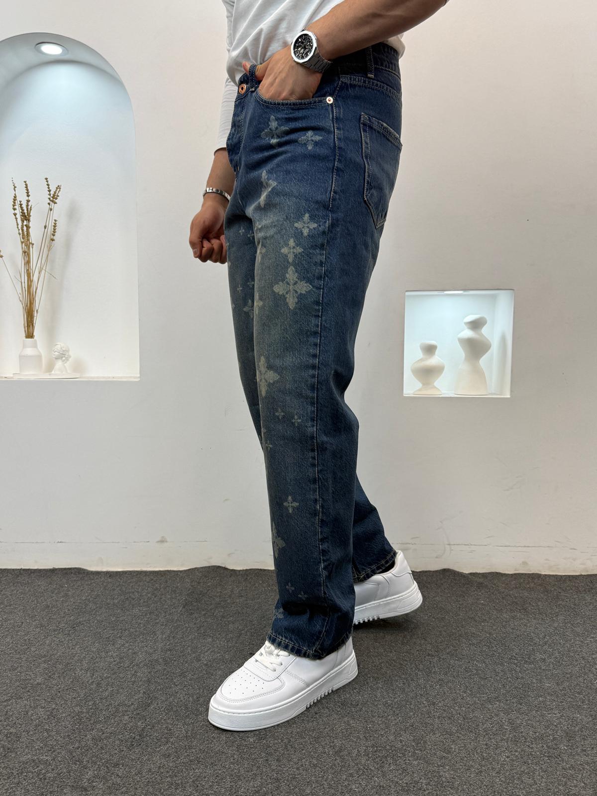 Desenli Baggy Jeans