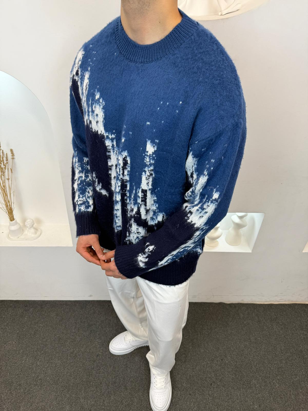 Soyut Degrade Desen Kazak