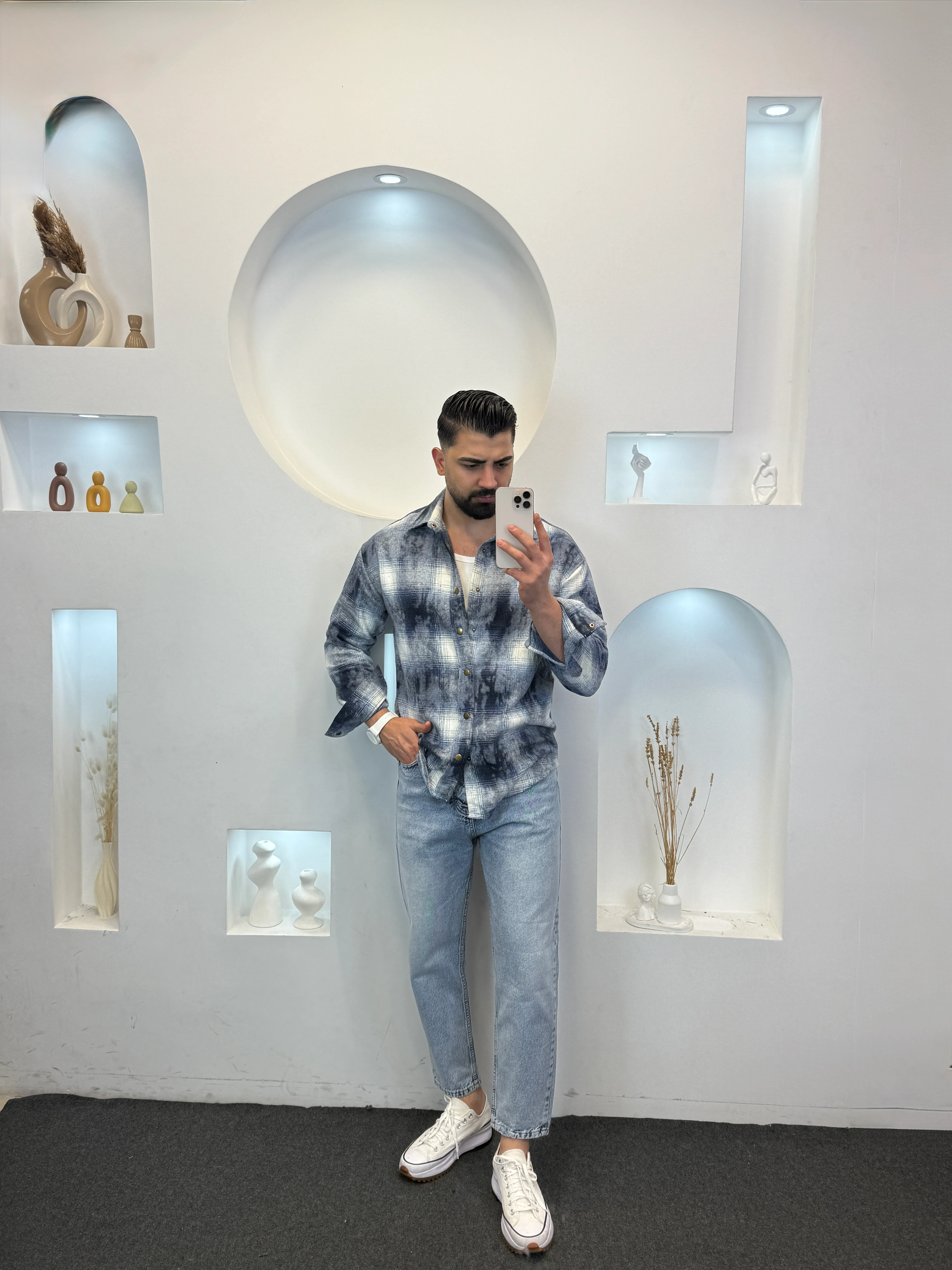 Yıkamalı Oduncu Gömlek