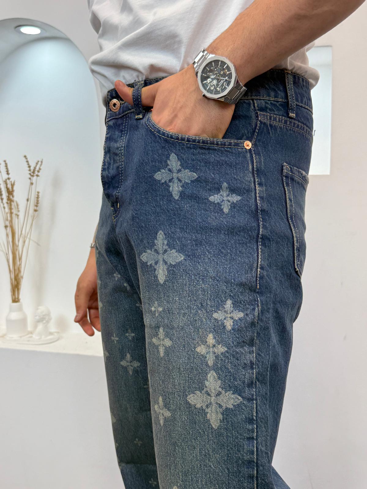 Desenli Baggy Jeans