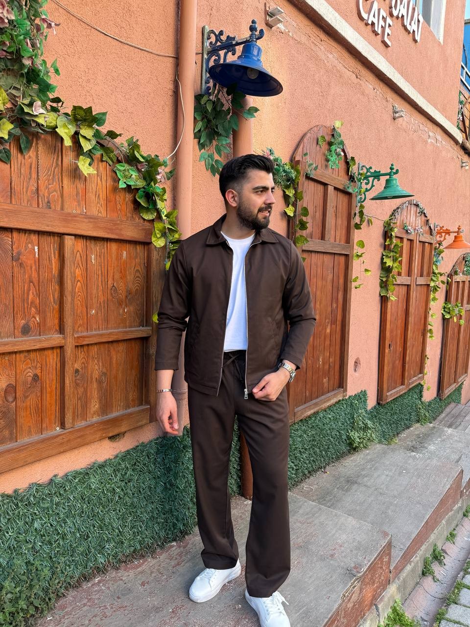  Gabardin Mevsimlik Kumaş Takım  - Acı kahverengi