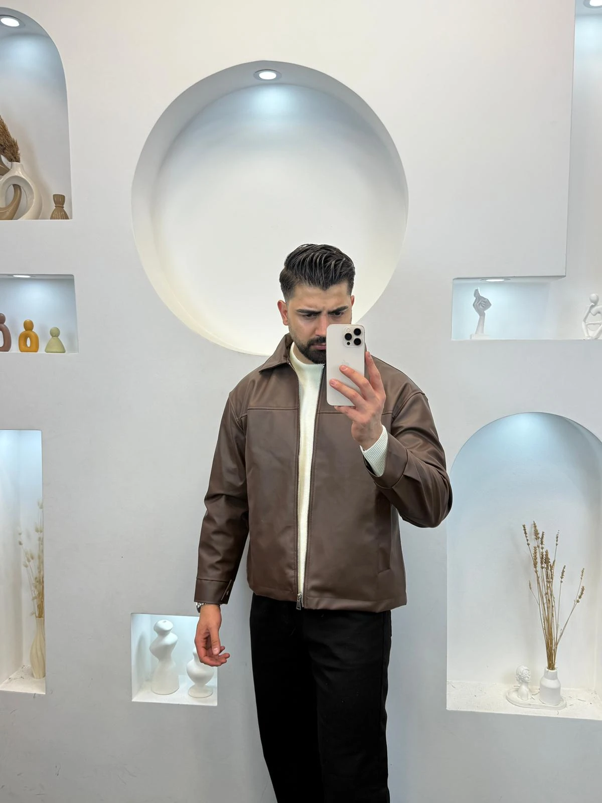 Deri Ceket - Kahverengi