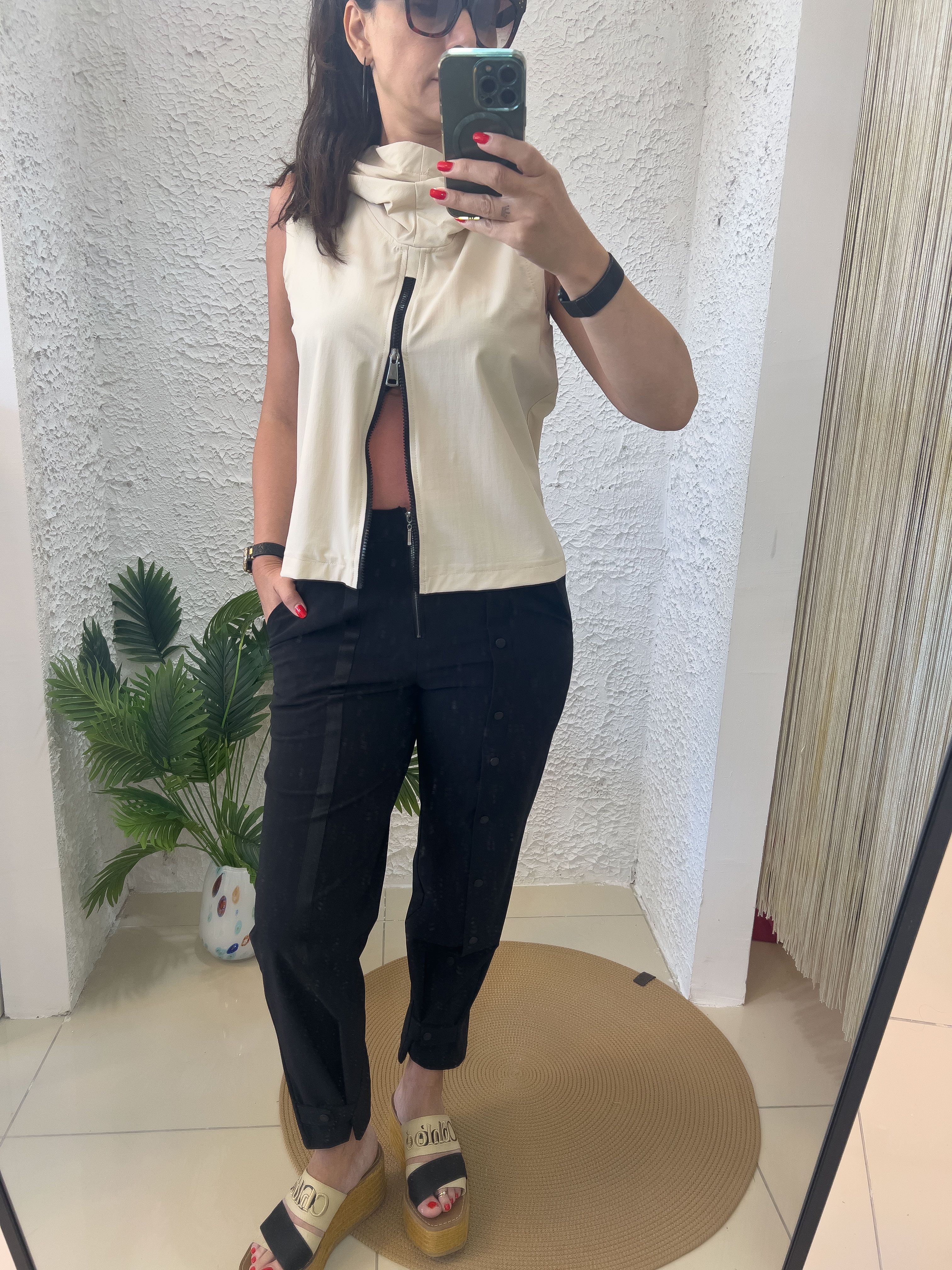 PARAŞÜT KUMAŞ SİYAH PANTOLON