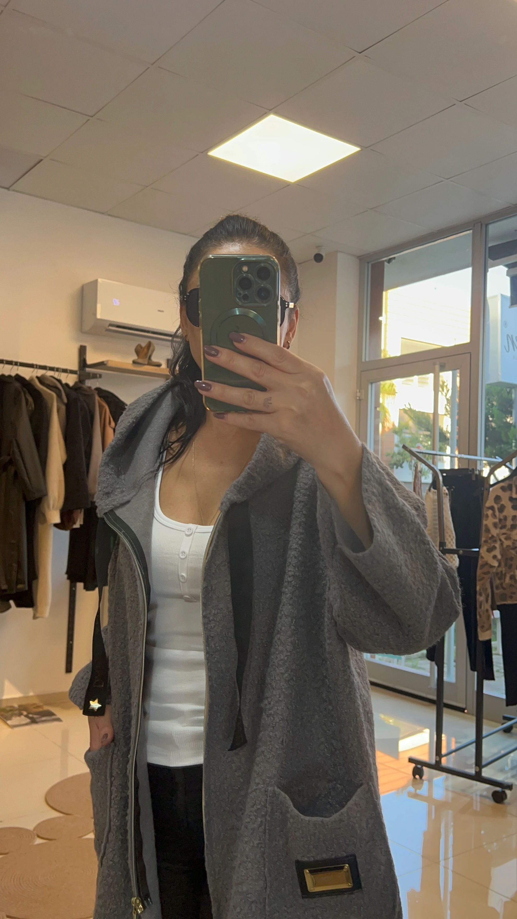 GRİ BUKLET İNCE KABAN