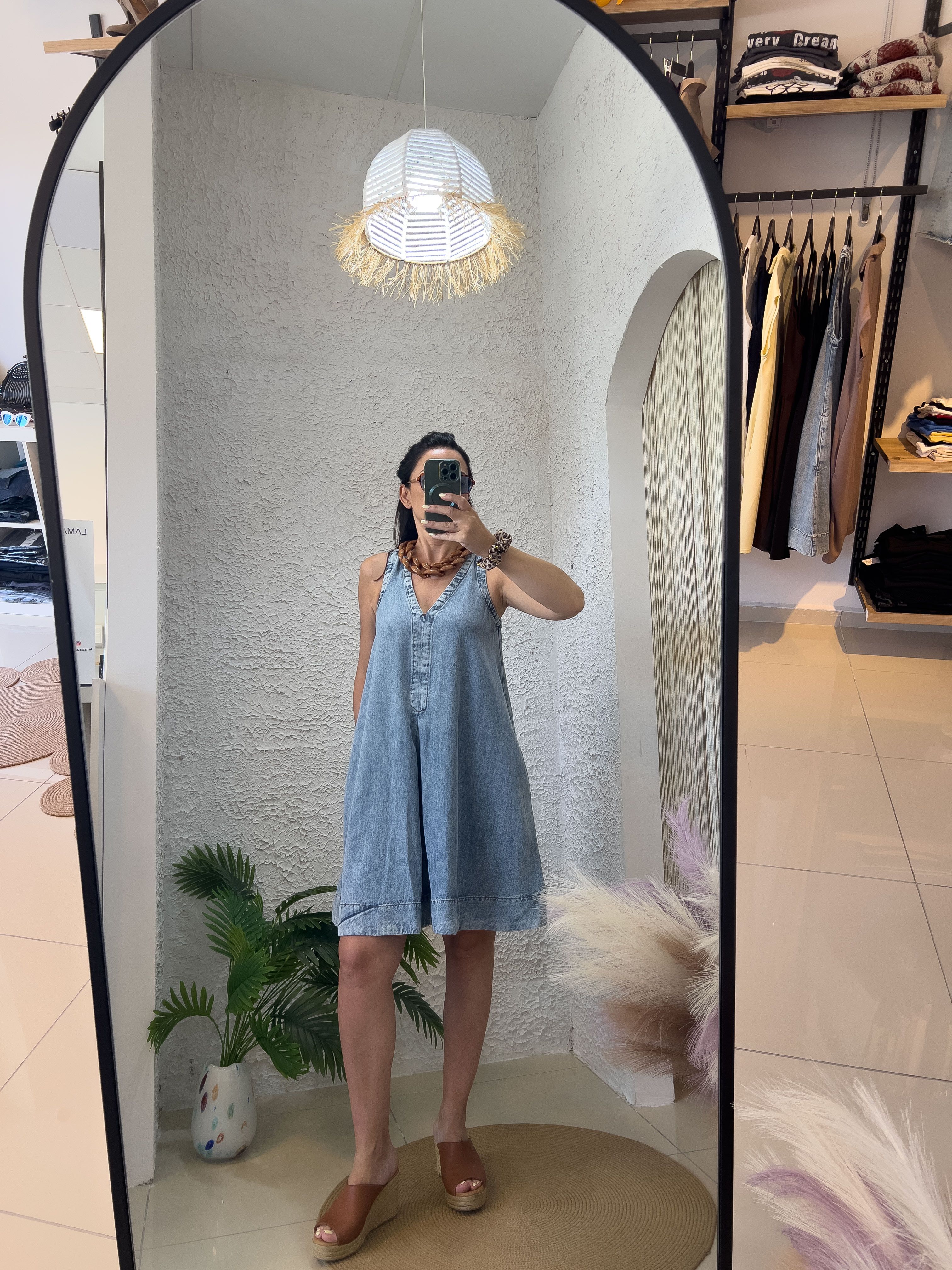ÇAN KESİM JEAN ELBİSE