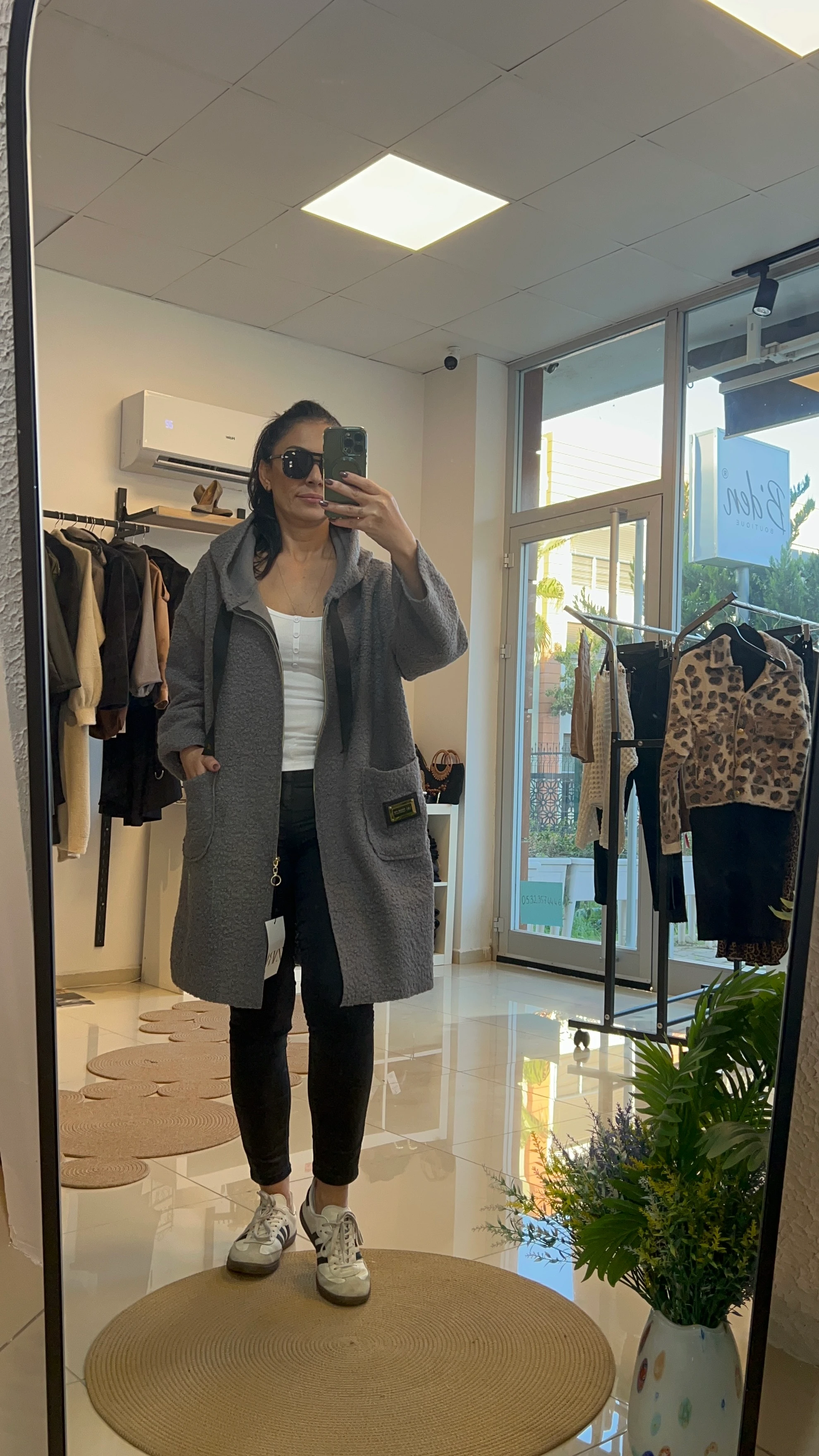 GRİ BUKLET İNCE KABAN