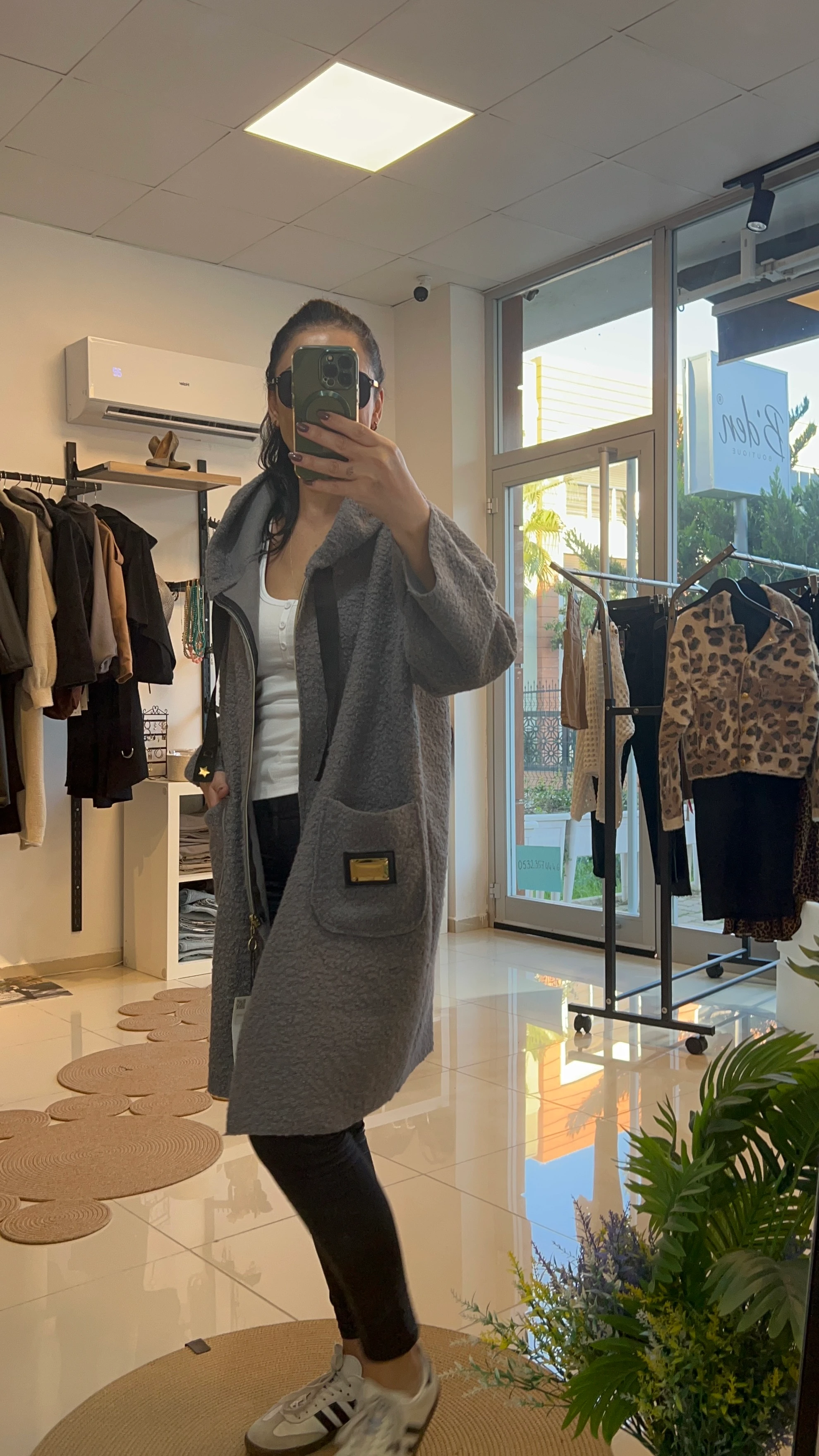 GRİ BUKLET İNCE KABAN