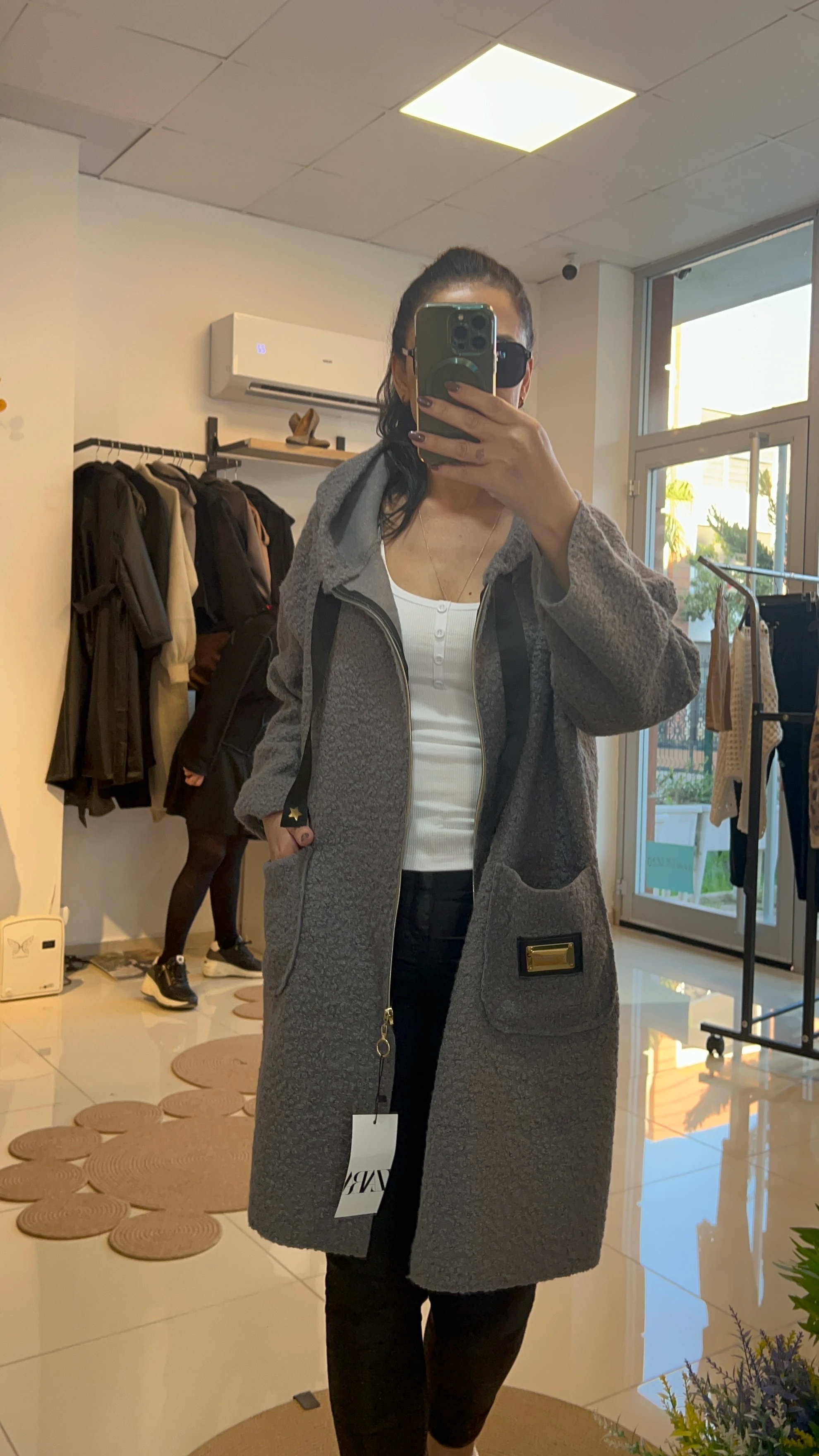 GRİ BUKLET İNCE KABAN