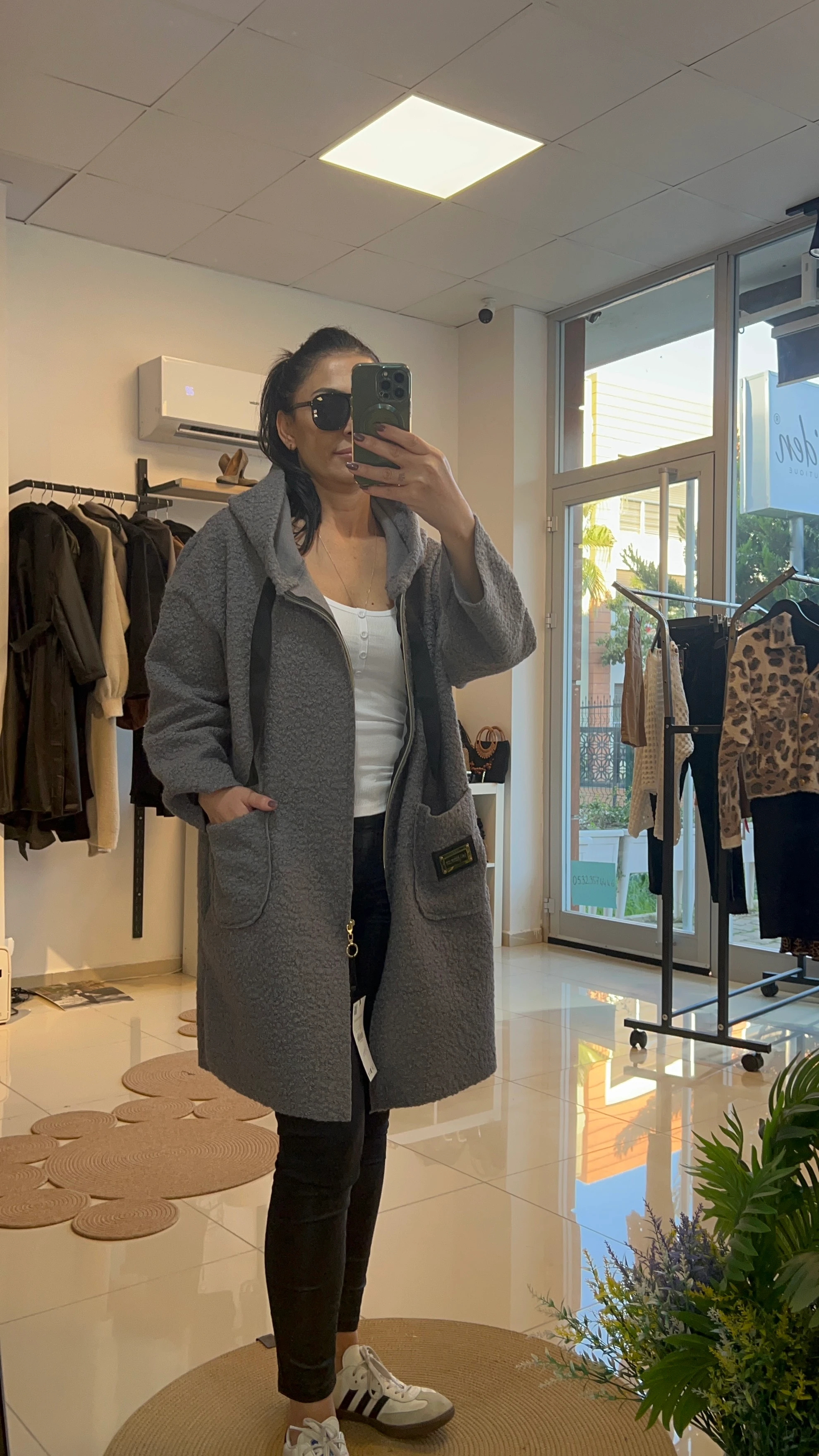 GRİ BUKLET İNCE KABAN