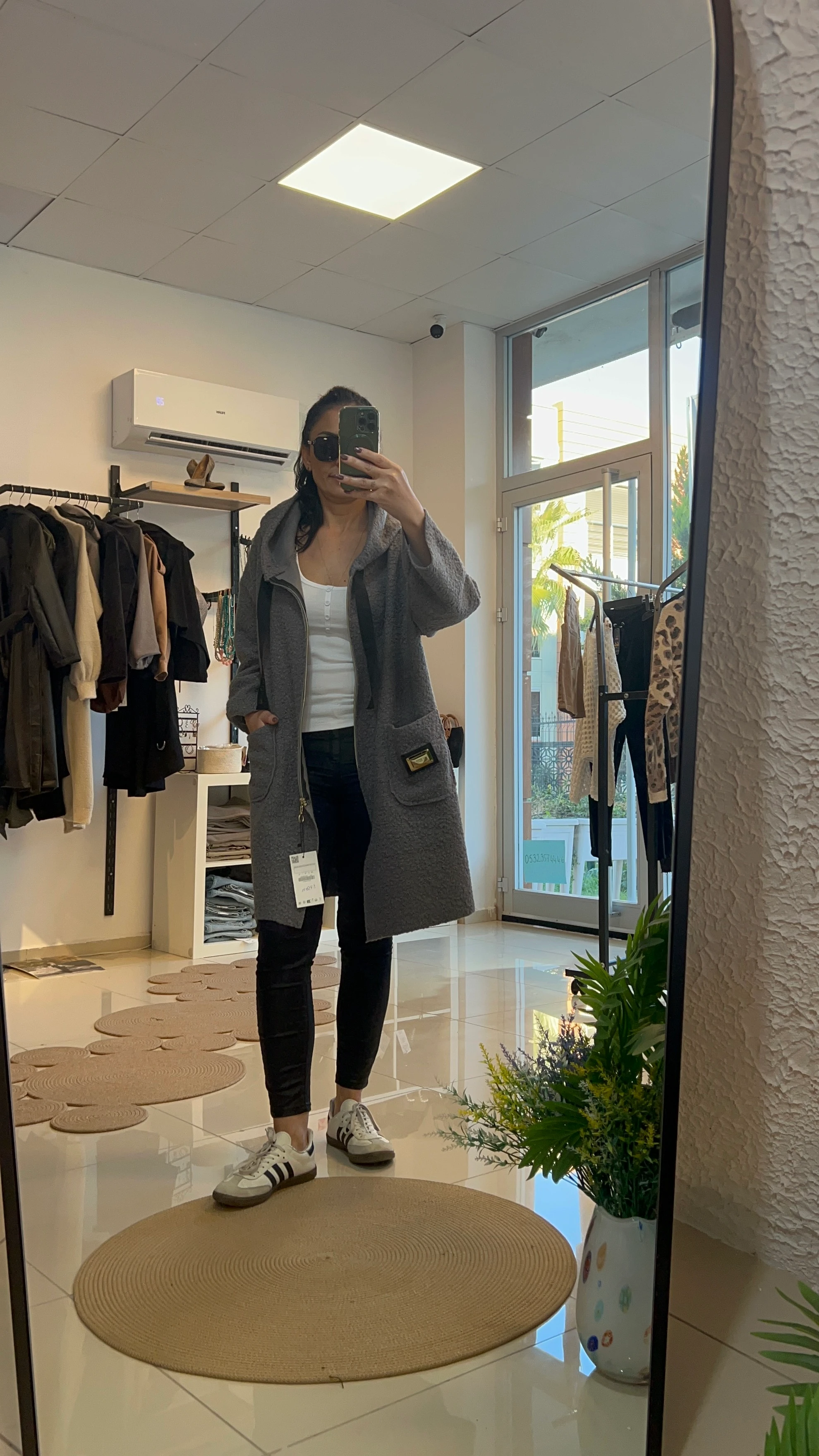 GRİ BUKLET İNCE KABAN