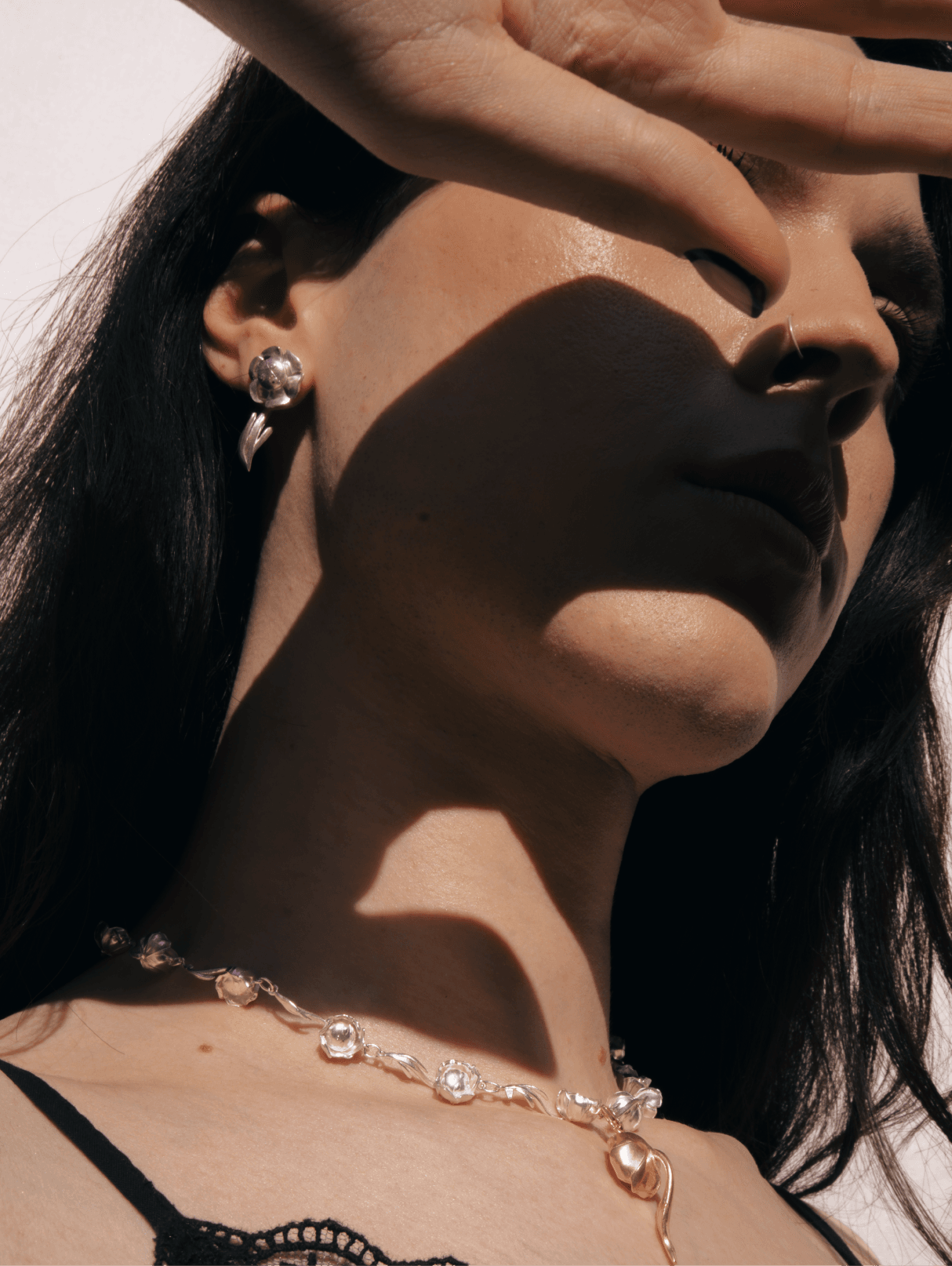 September Rose Earring - Silver