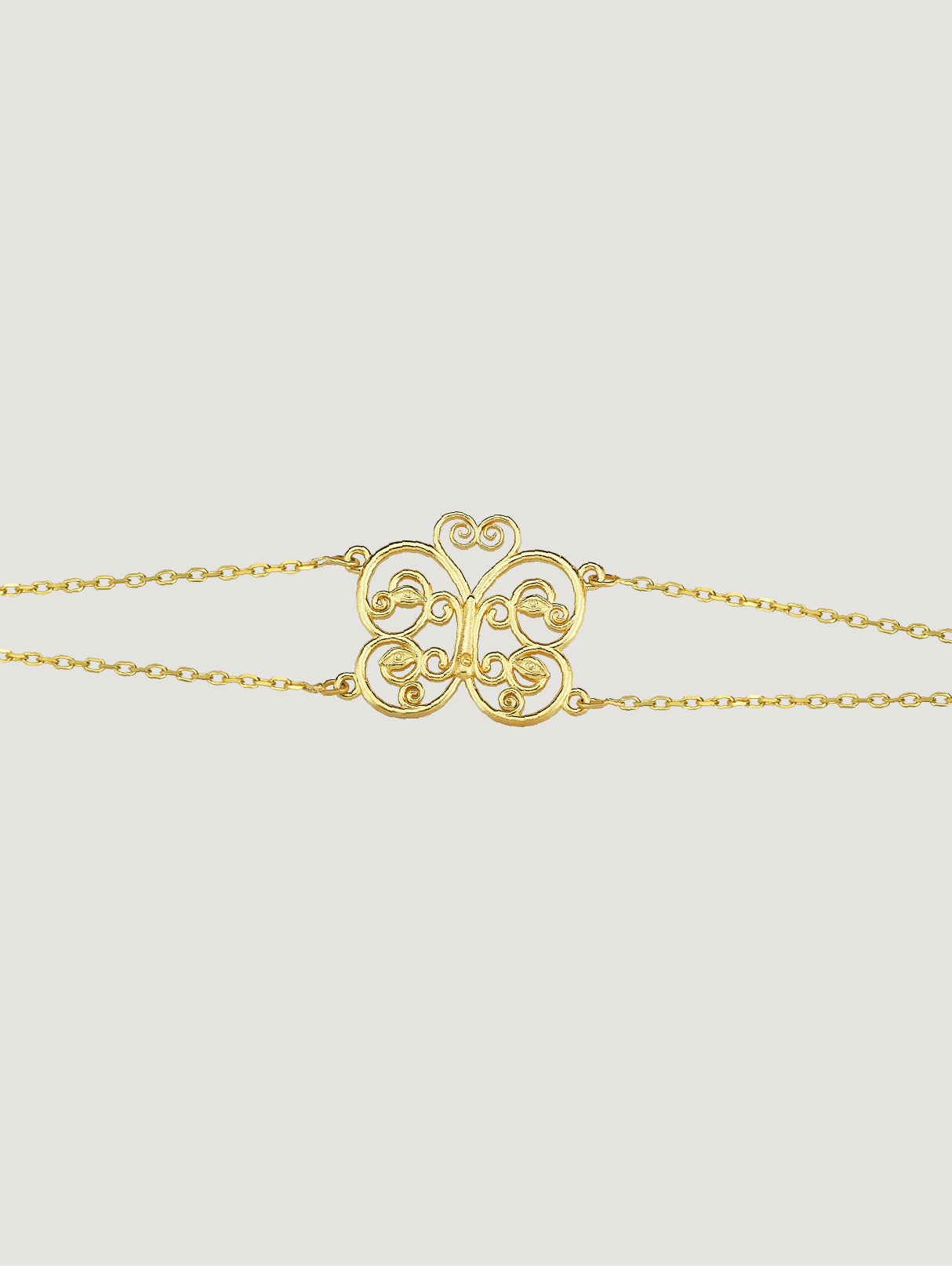 Butterfly Gate Bracelet - Gold