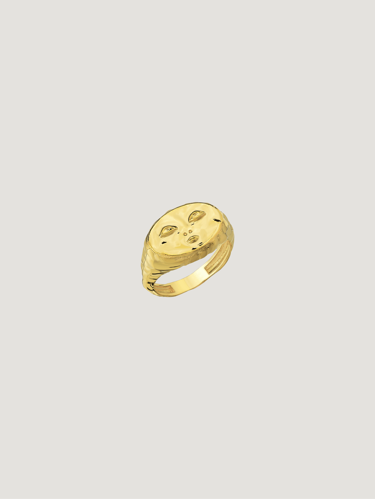 Face of Esora Ring - Gold