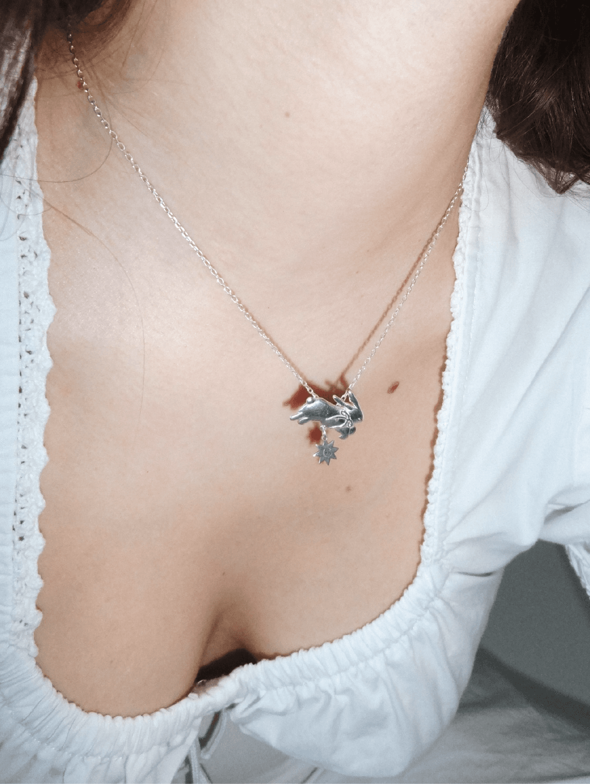 Bunny Necklace - Silver