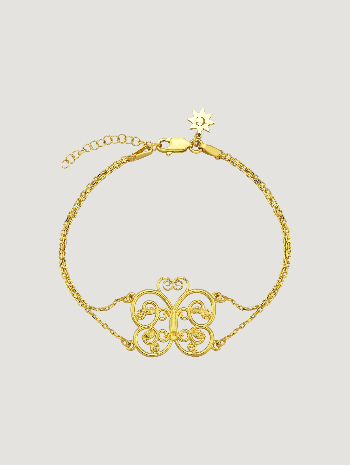 Butterfly Gate Bracelet - Gold