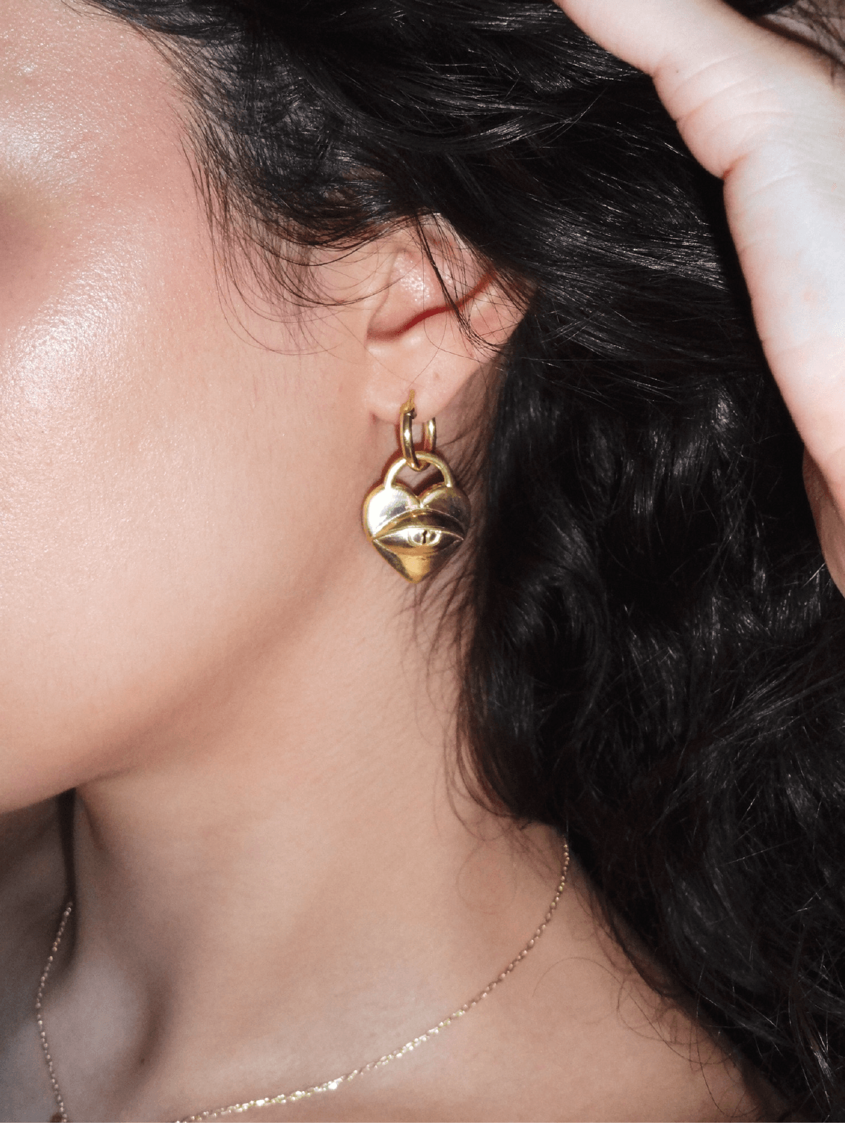 Love Lock Earring - Gold