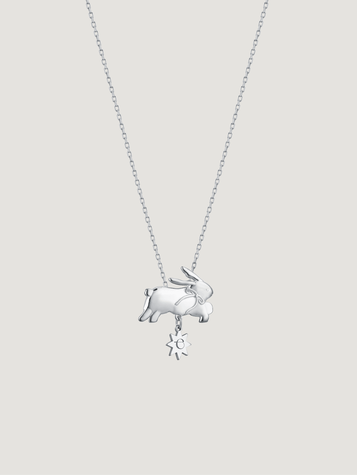 Bunny Necklace - Silver