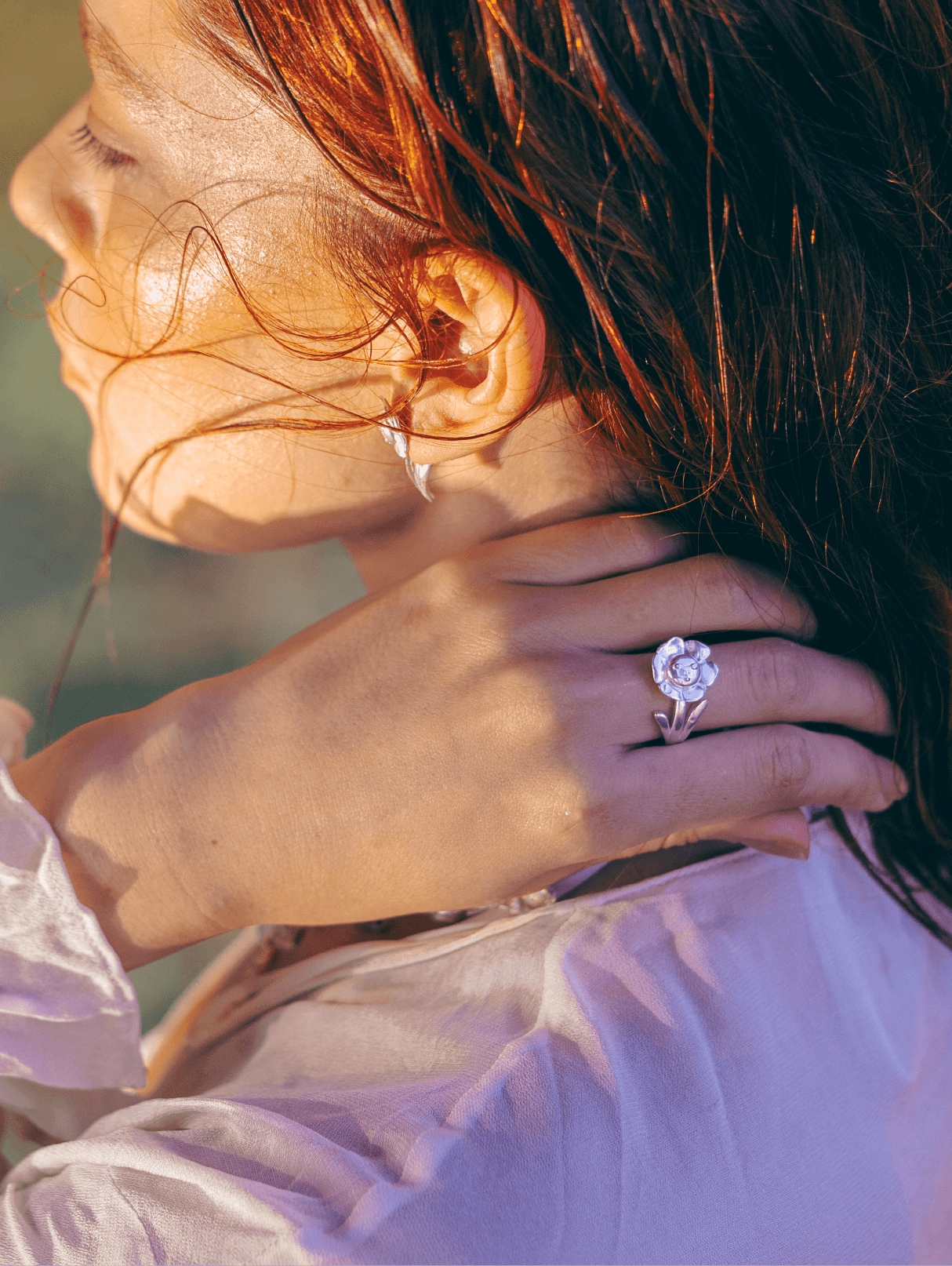 September Rose Ring - Silver