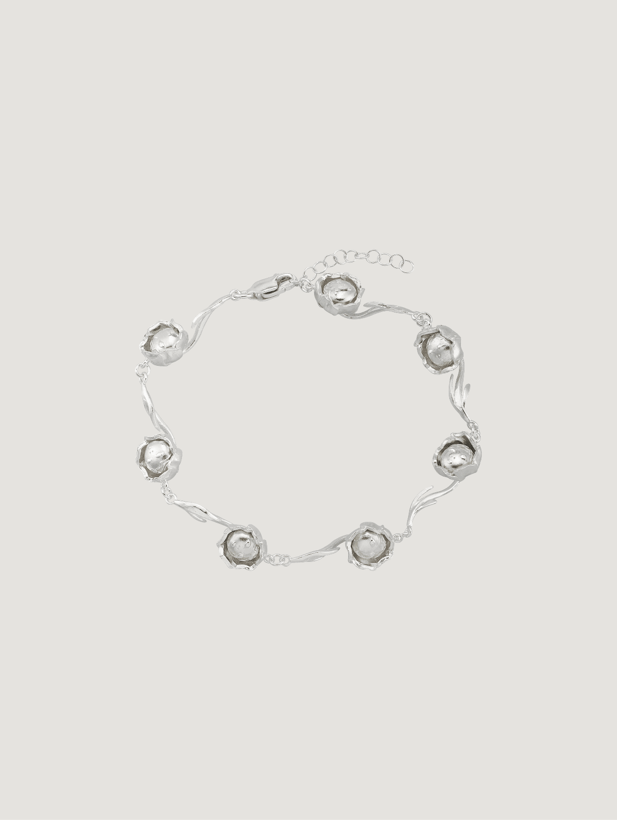 September Rose Chain Bracelet - Silver PRE-ORDER
