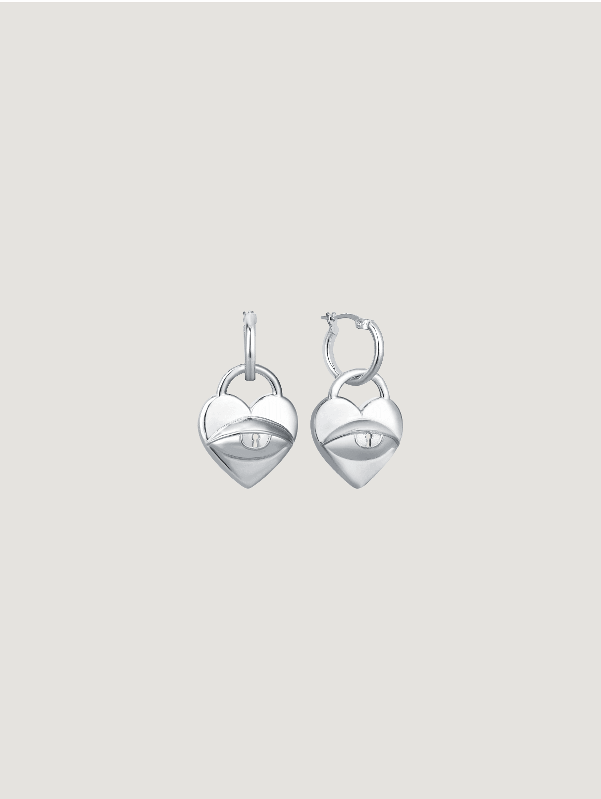 Love Lock Earring - Silver