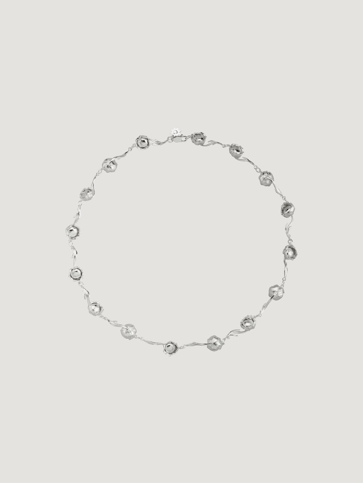 September Rose Chain Necklace - Silver PRE-ODER
