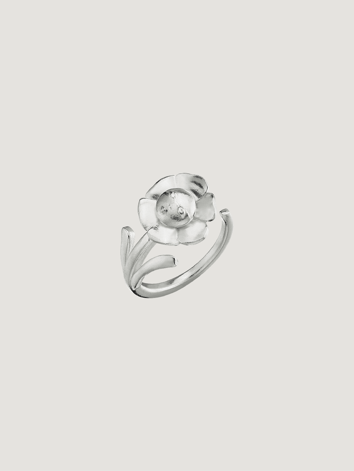 September Rose Ring - Silver