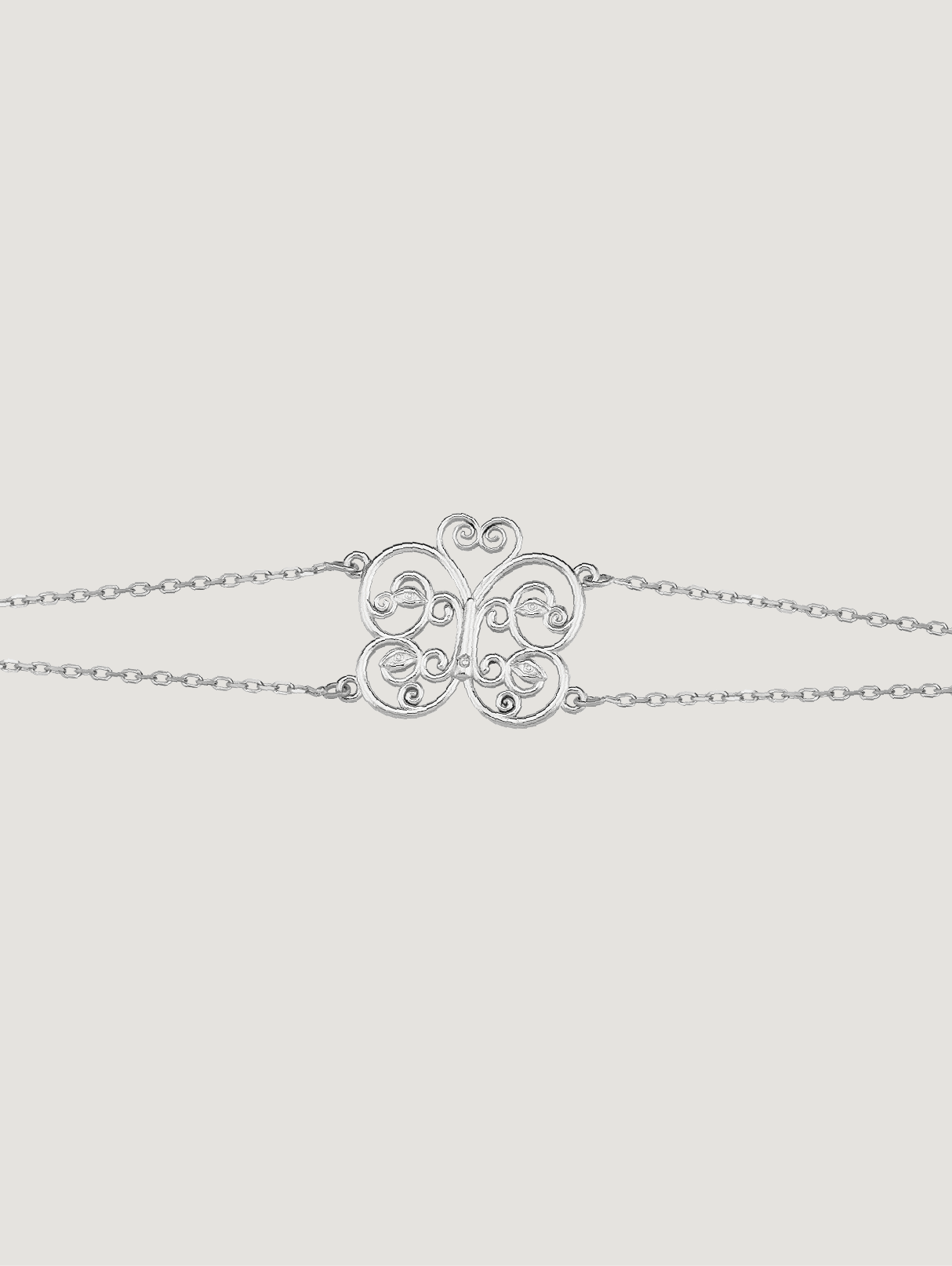 Butterfly Gate Bracelet - Silver