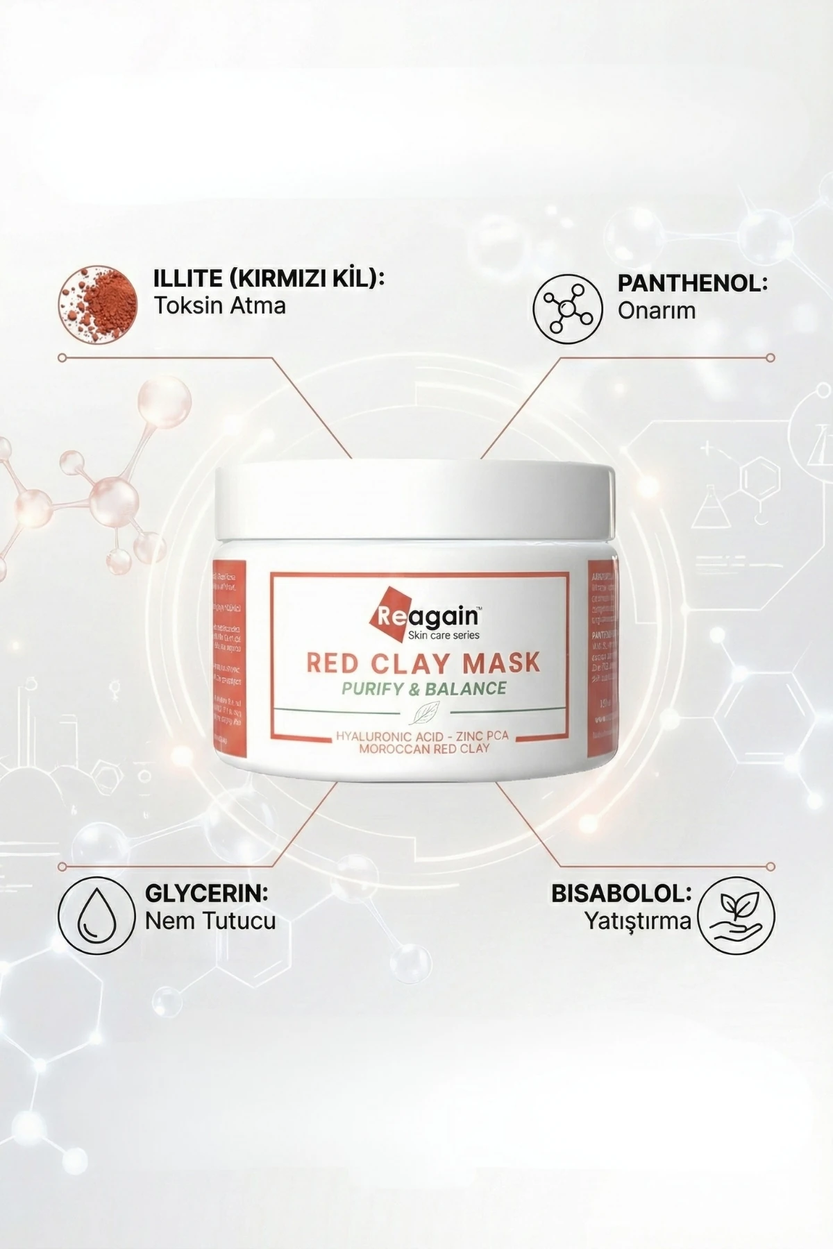 Arındırıcı ve Onarıcı Kırmızı Kil Maskesi 100ml