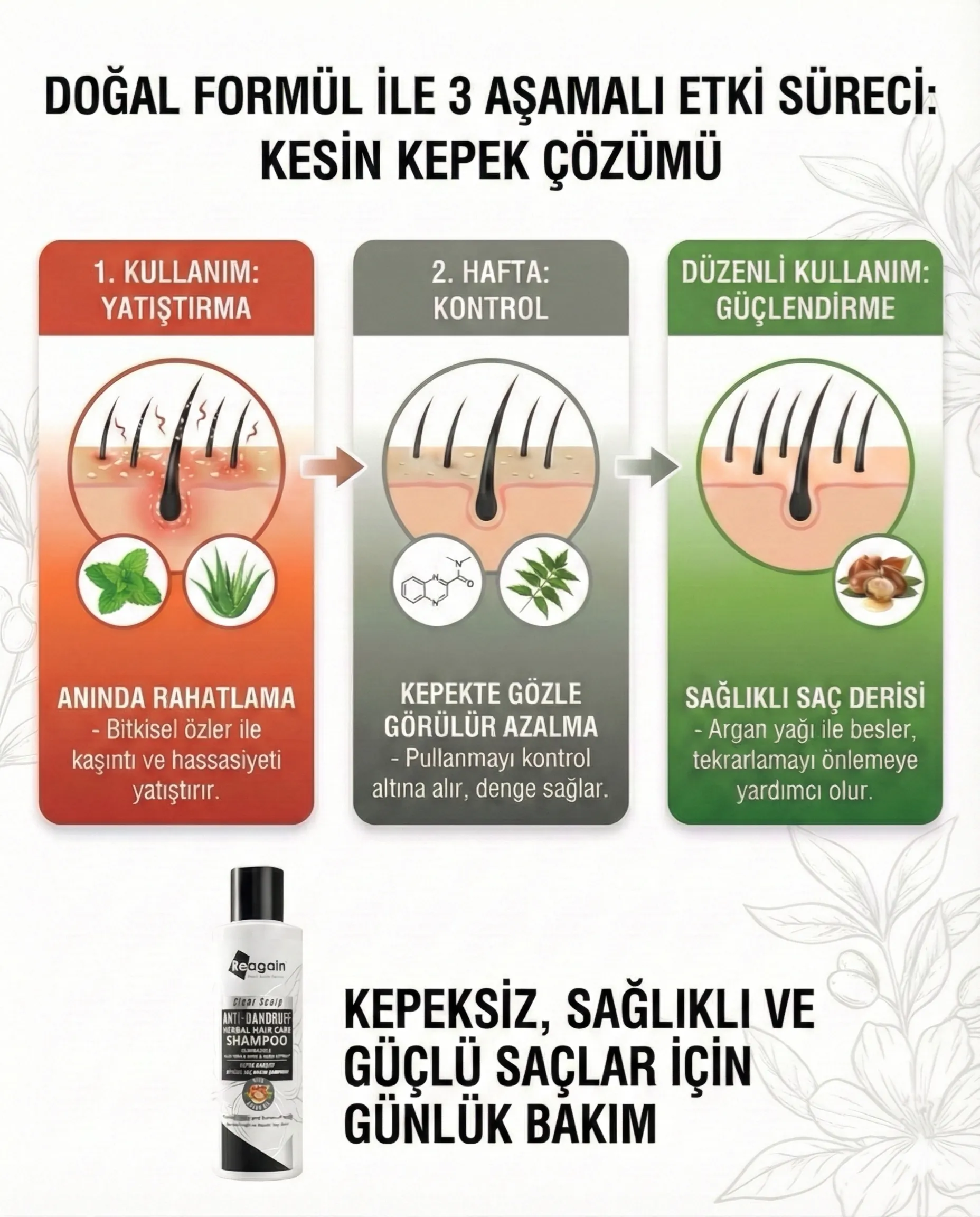 Sülfatsız Doğal Kepek Şampuanı 250ml