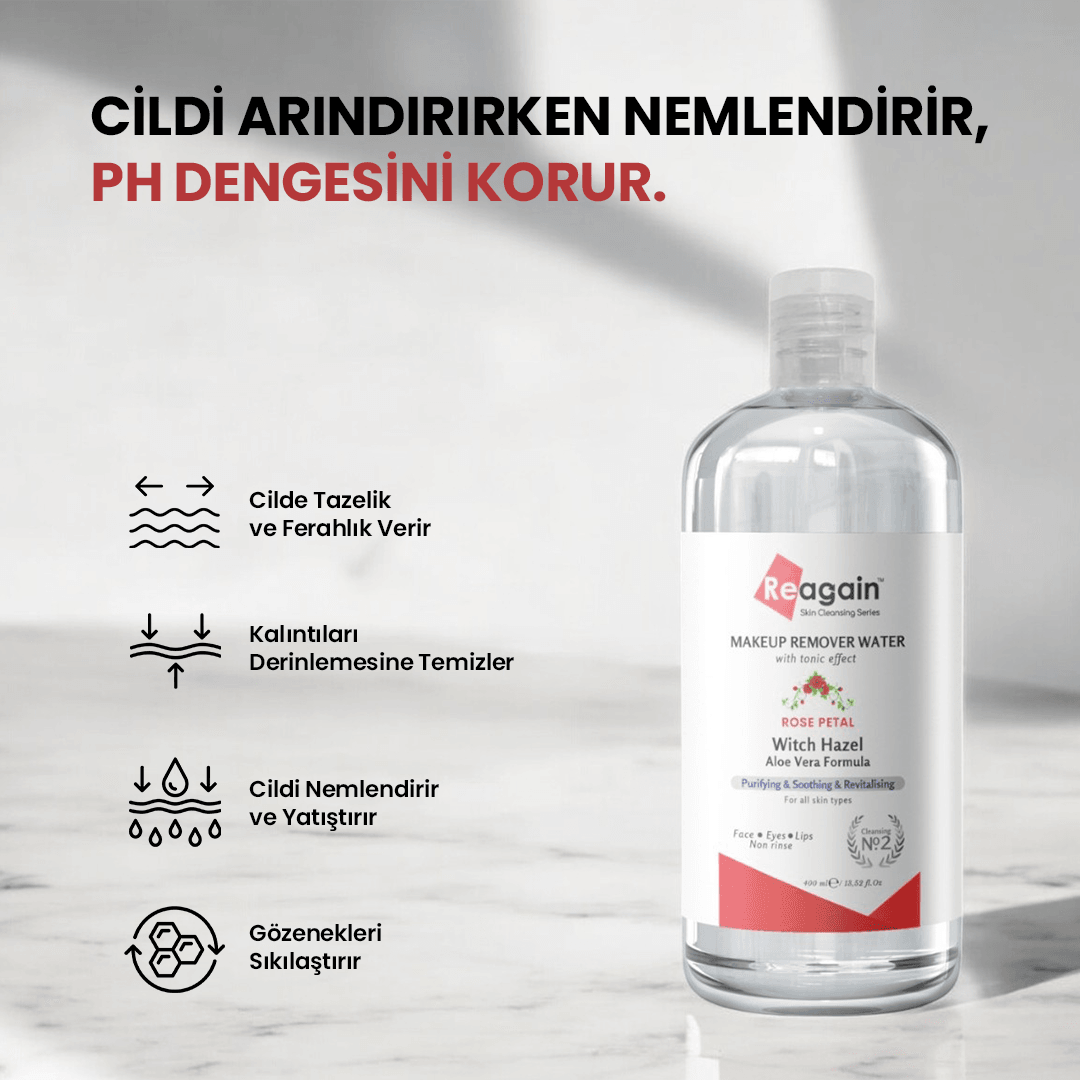 Tüm Ciltler İçin Yatıştırıcı Etkili Makyaj Temizleme Suyu 400ml