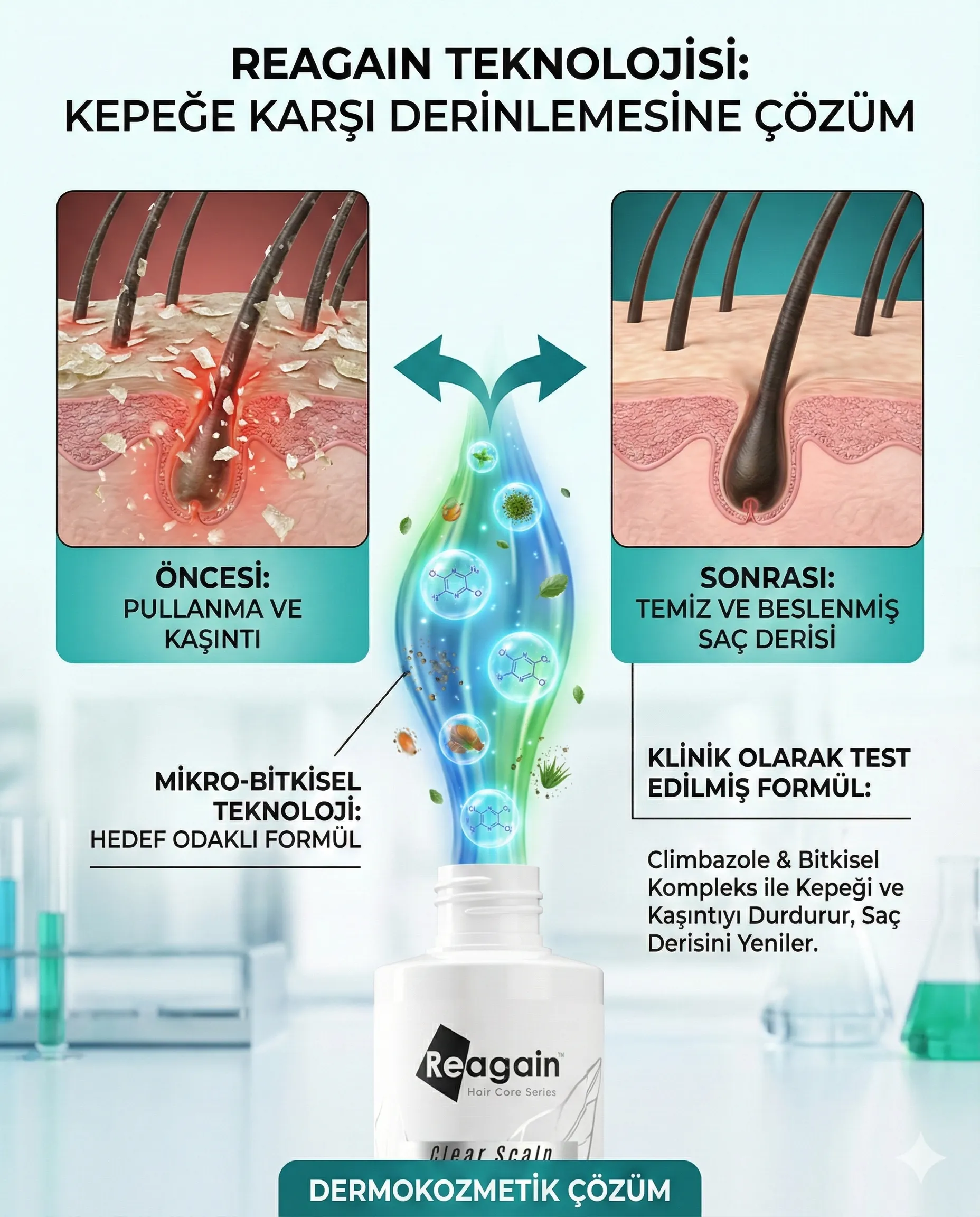 Sülfatsız Doğal Kepek Şampuanı 250ml