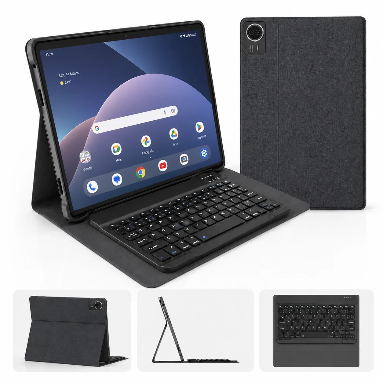 Jedi 14,11" Android 14 Pad PRO (Kılıf + Klavye)