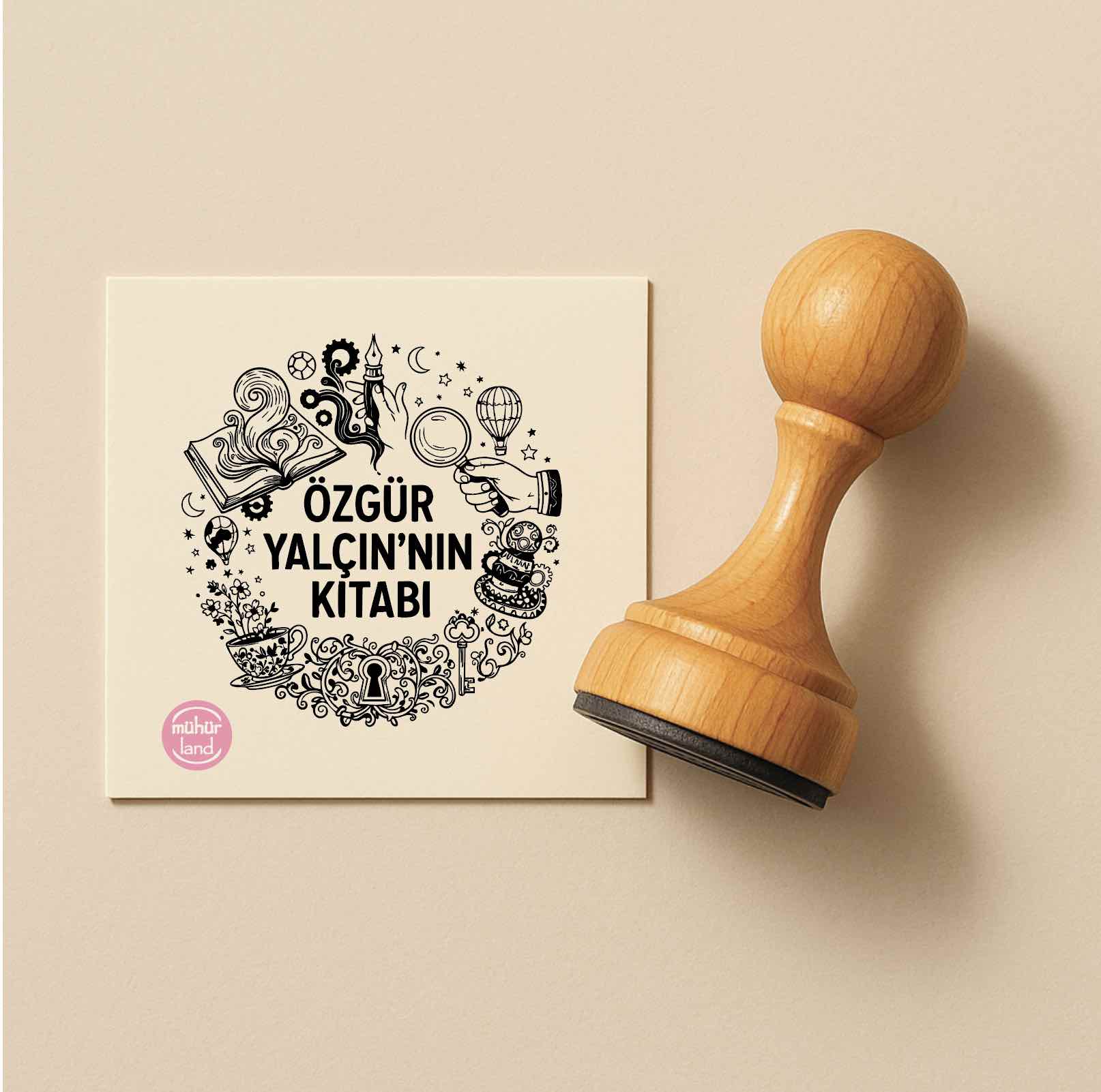 Masalsı ve Gizemli Ex Libris Kitap Mührü
